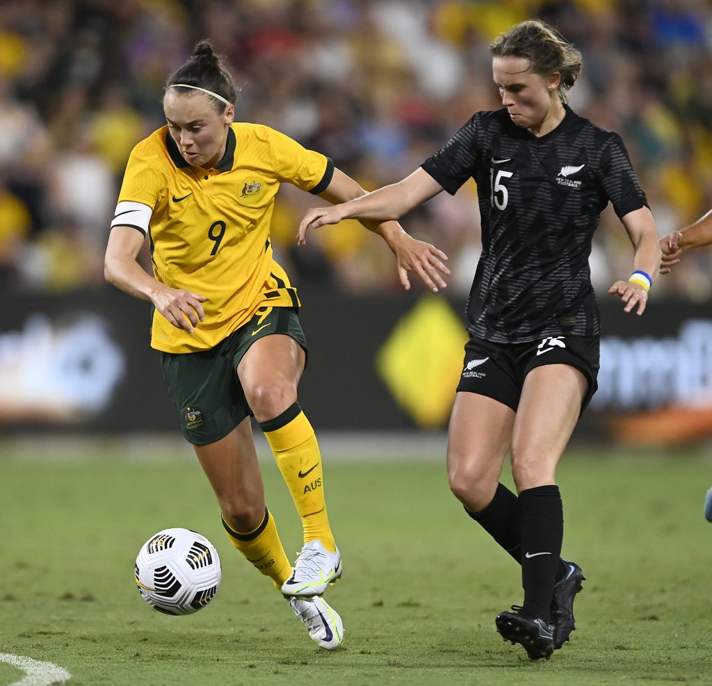 Arsenal’s Foord makes 100th appearance for Matildas in victory over New Zealand