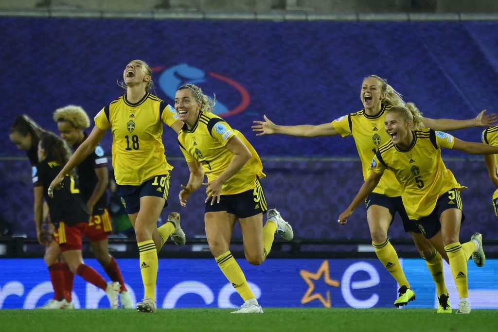 Sweden snatch last gasp victory over resilient Belgium in EURO quarter-finals