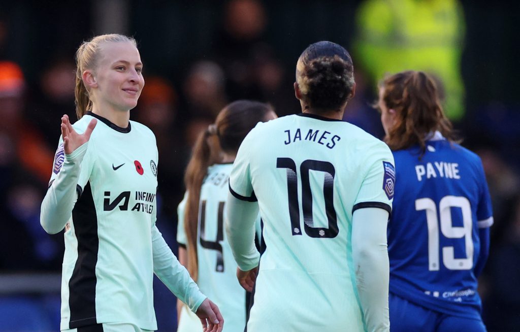 Chelsea continue to lead WSL table after victory at Everton