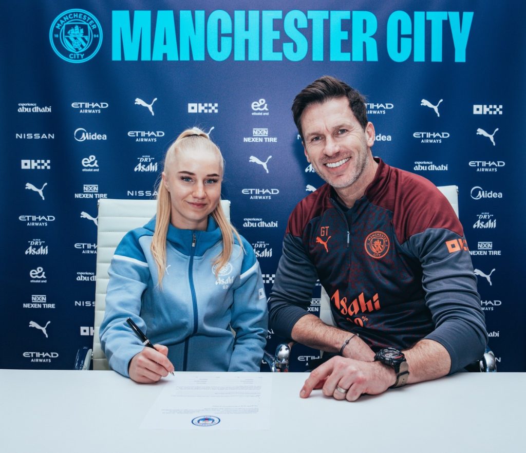 Manchester City sign Aston Villa midfielder Blindkilde Brown