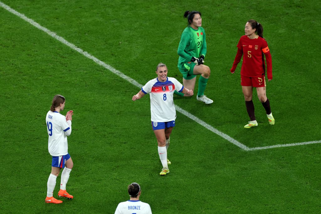 England shine at Wembley with eight-goal demolition of China
